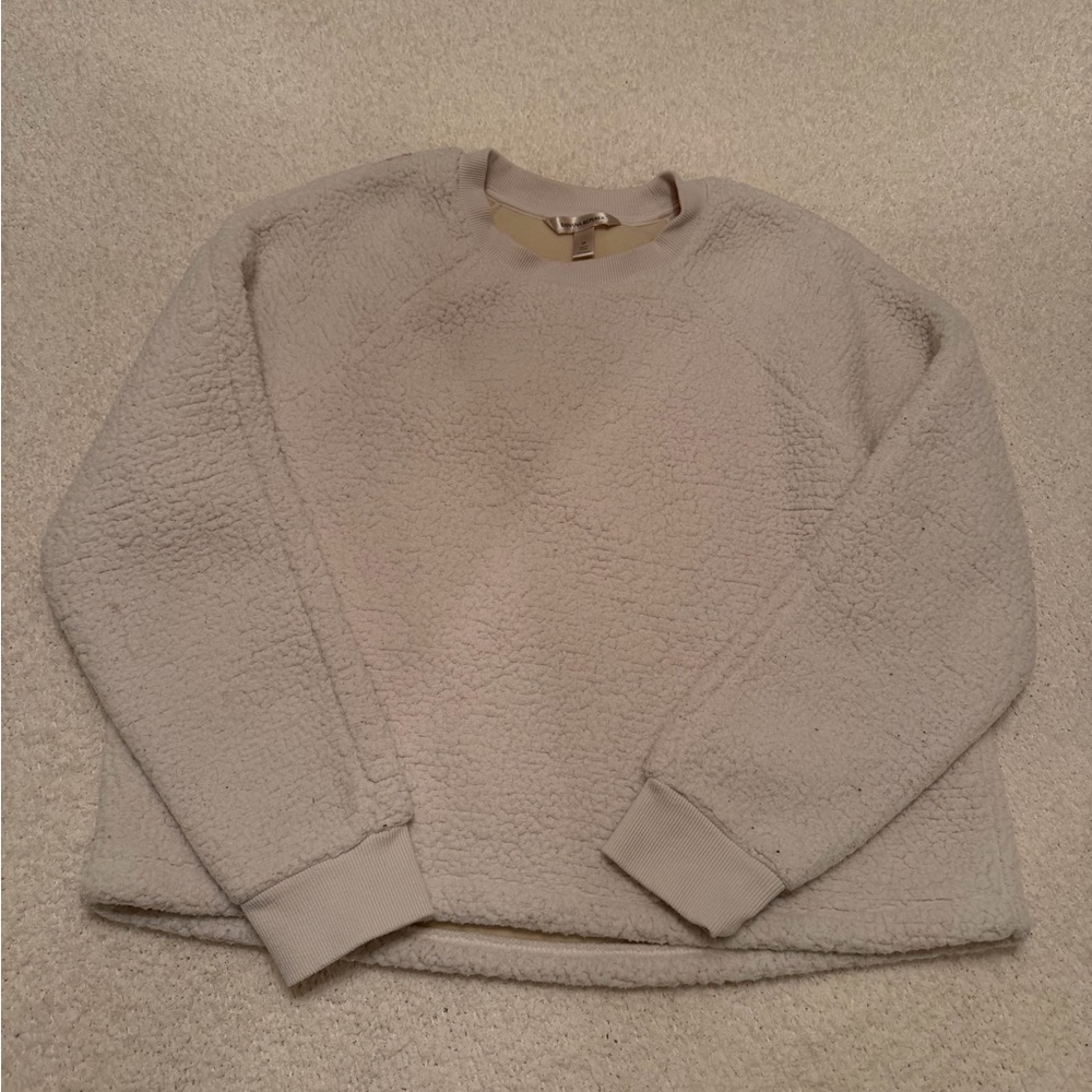 Banana Republic Cream Textured Pullover